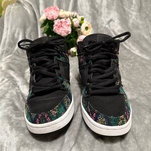 DC Women's Black and Multicolor Sneakers